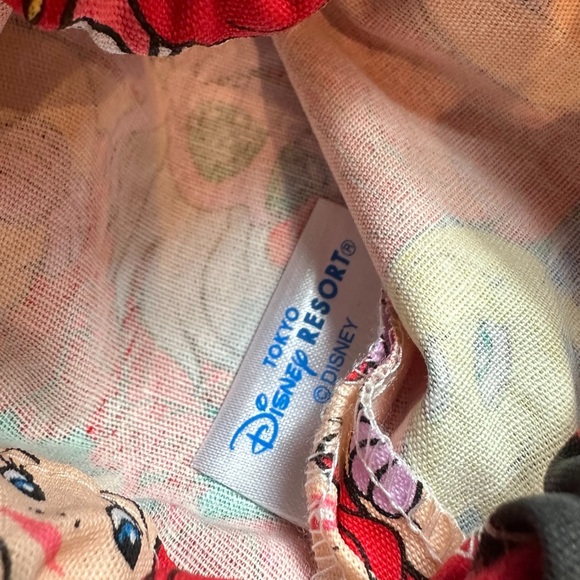 Tokyo Disney Resort Little Mermaid Colorful Drawstring Bag - Picture 9 of 9